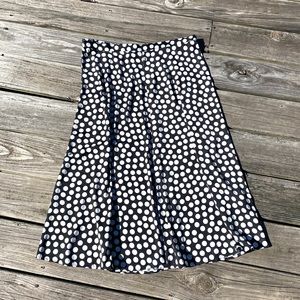 Banana Republic black long skirt with white polka dots NWT never worn